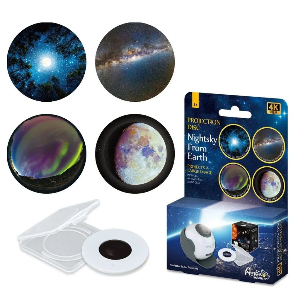 Set de 4 discuri de proiectie: Cerul noptii vazut de pe Pamant, compatibil cu Proiectorul Planetariu