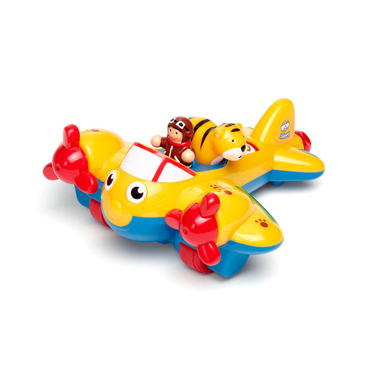Jucarie pentru copii WOW Toys, Avion cu elice, Johnny Jungle Plane