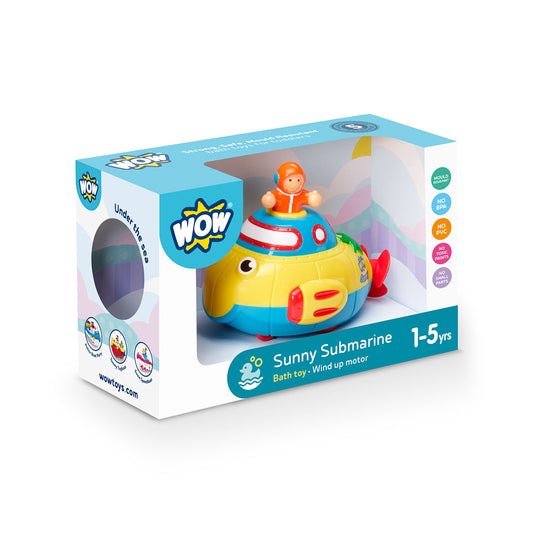 Jucarie de baie WOW Toys, Submarin, Sunny Submarine