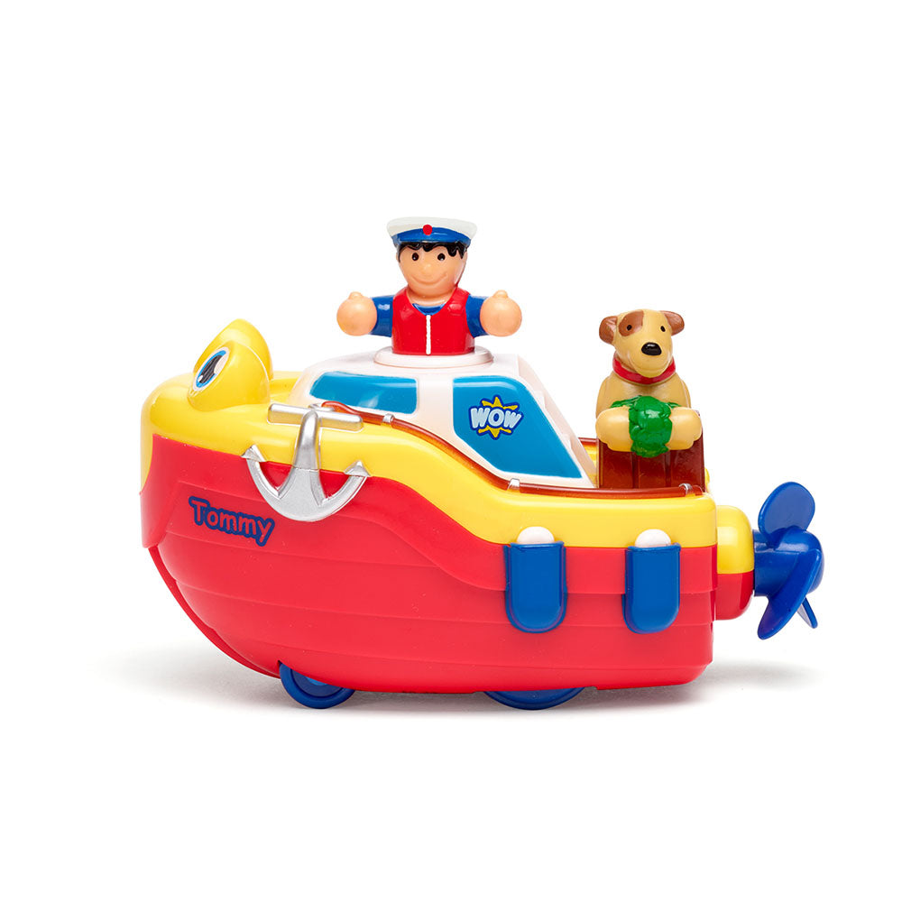 Jucarie de baie WOW Toys, Barca, Tommy Tug Boat