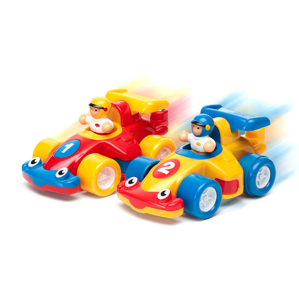 Jucarie pentru copii WOW Toys, Set masini de curse, The Turbo Twins