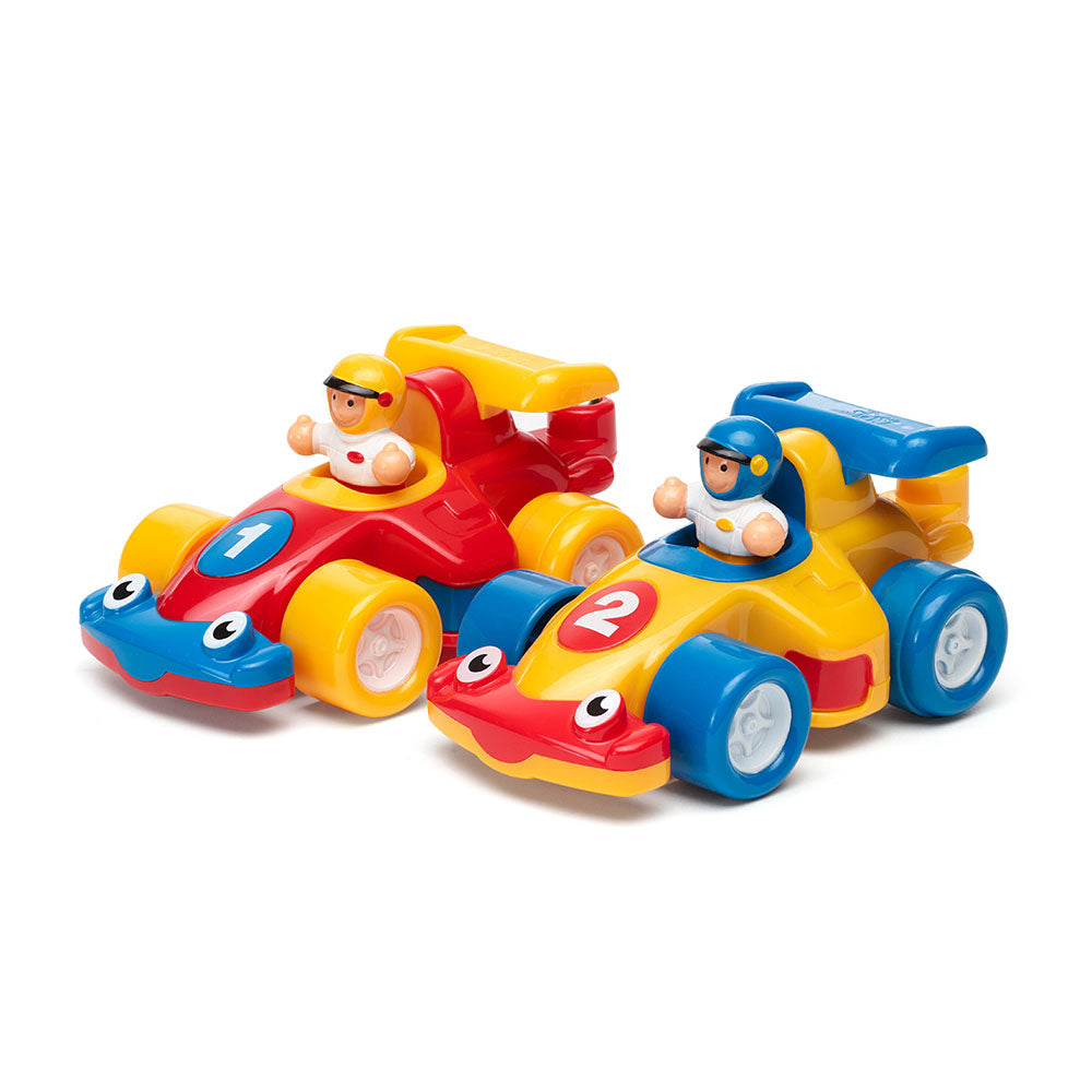Jucarie pentru copii WOW Toys, Set masini de curse, The Turbo Twins