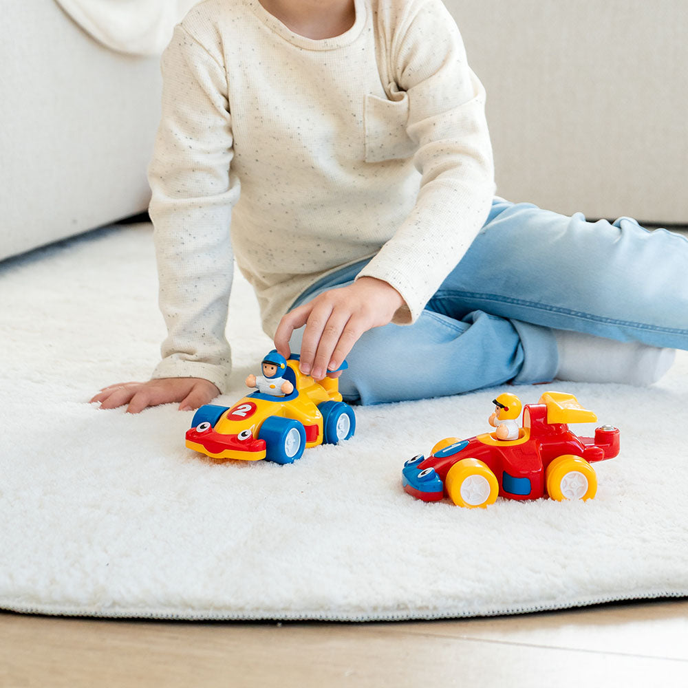 Jucarie pentru copii WOW Toys, Set masini de curse, The Turbo Twins