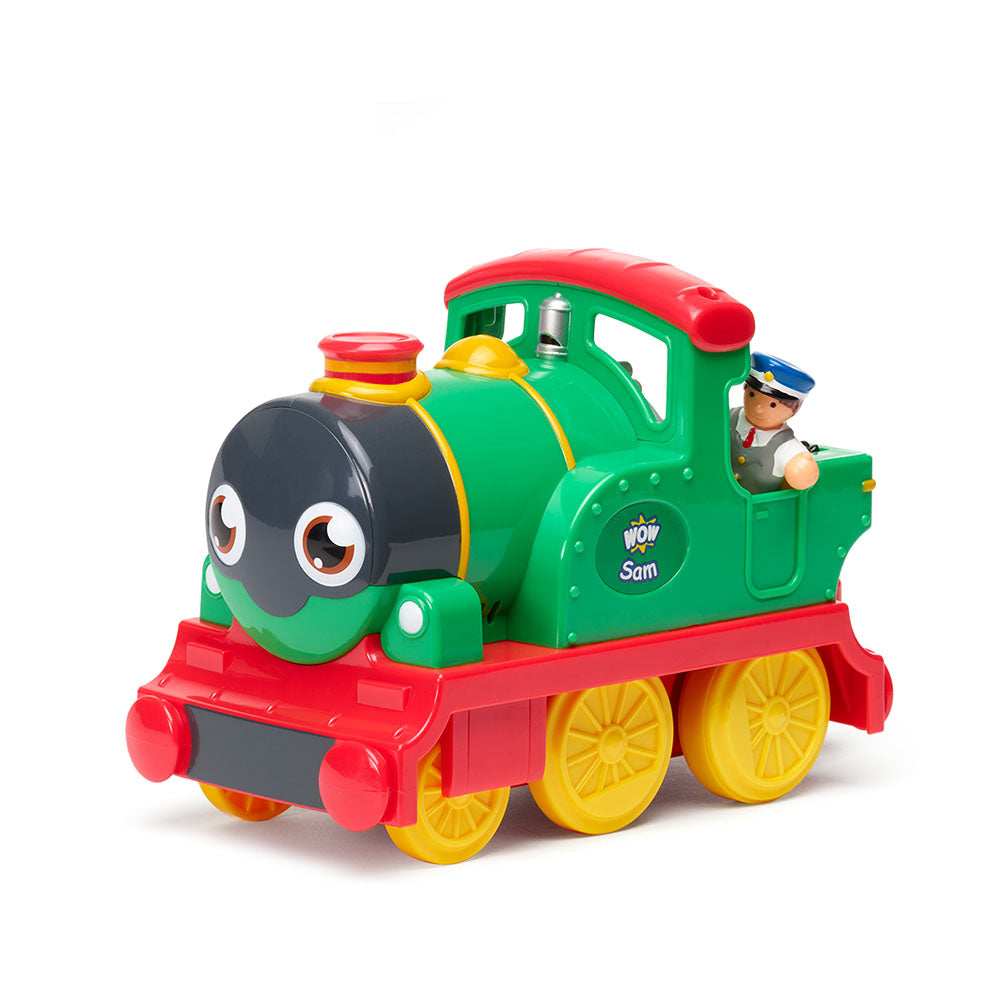 Jucarie pentru copii WOW Toys, Tren cu vagon, Sam the Steam Train