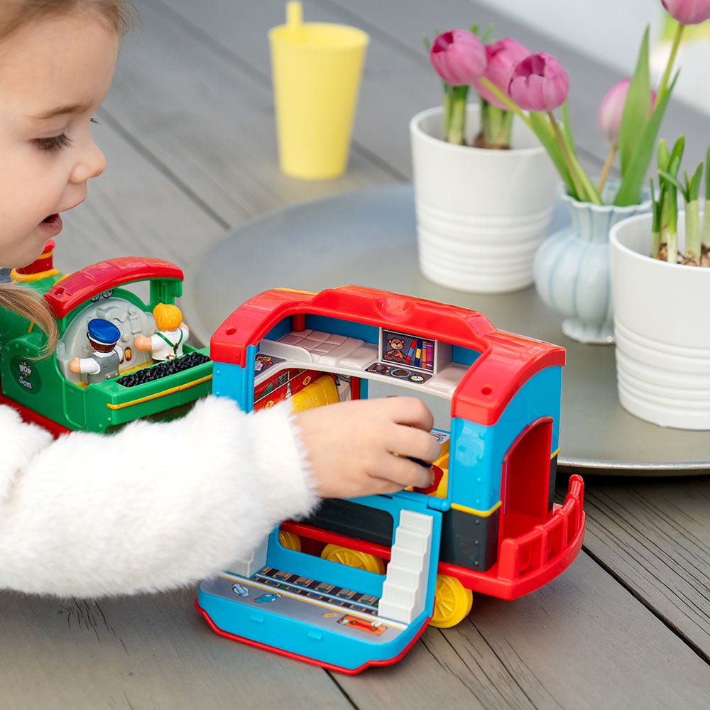 Jucarie pentru copii WOW Toys, Tren cu vagon, Sam the Steam Train