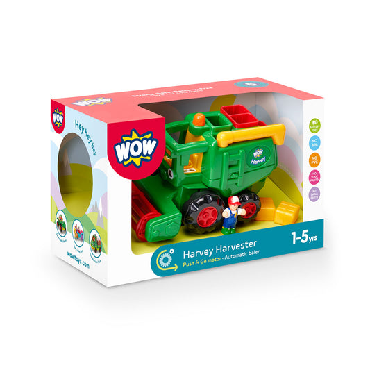 Jucarie pentru copii WOW Toys, Combina agricola, Harvey Harvester