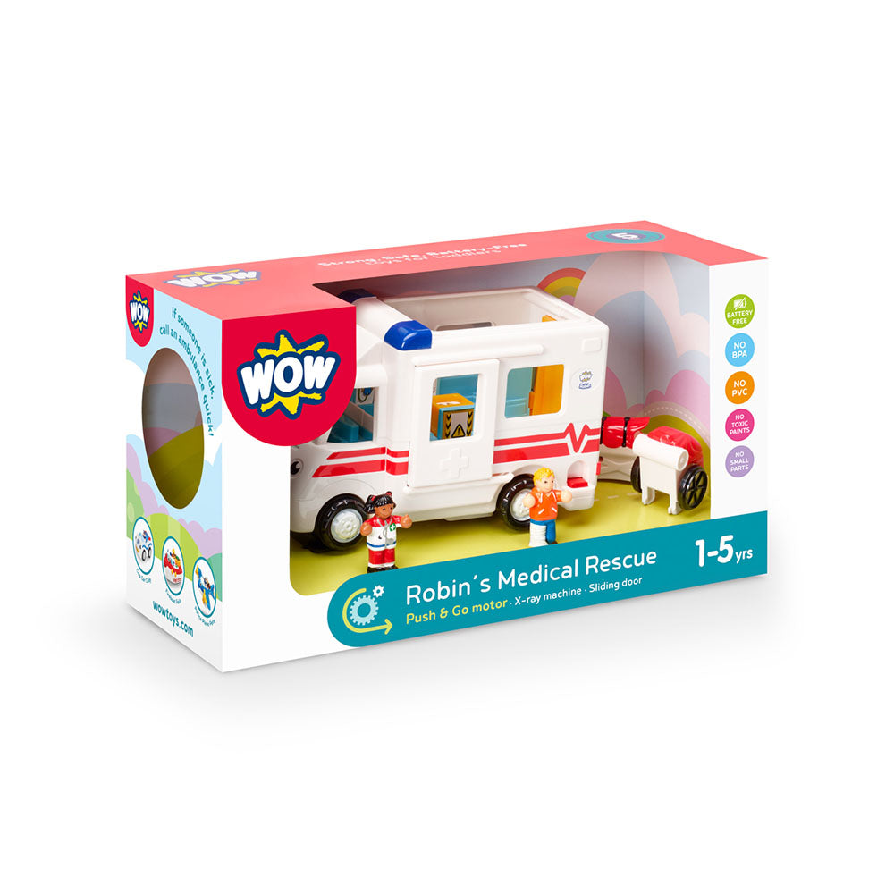 Jucarie pentru copii WOW Toys, Ambulanta, Robin's Medical Rescue