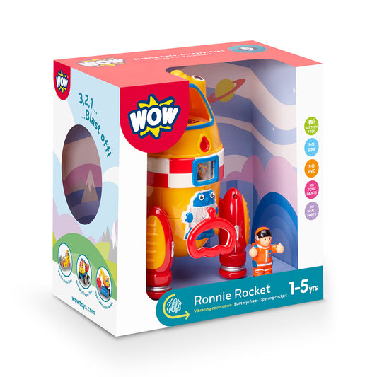 Jucarie pentru copii WOW Toys, Racheta, Ronnie Rocket