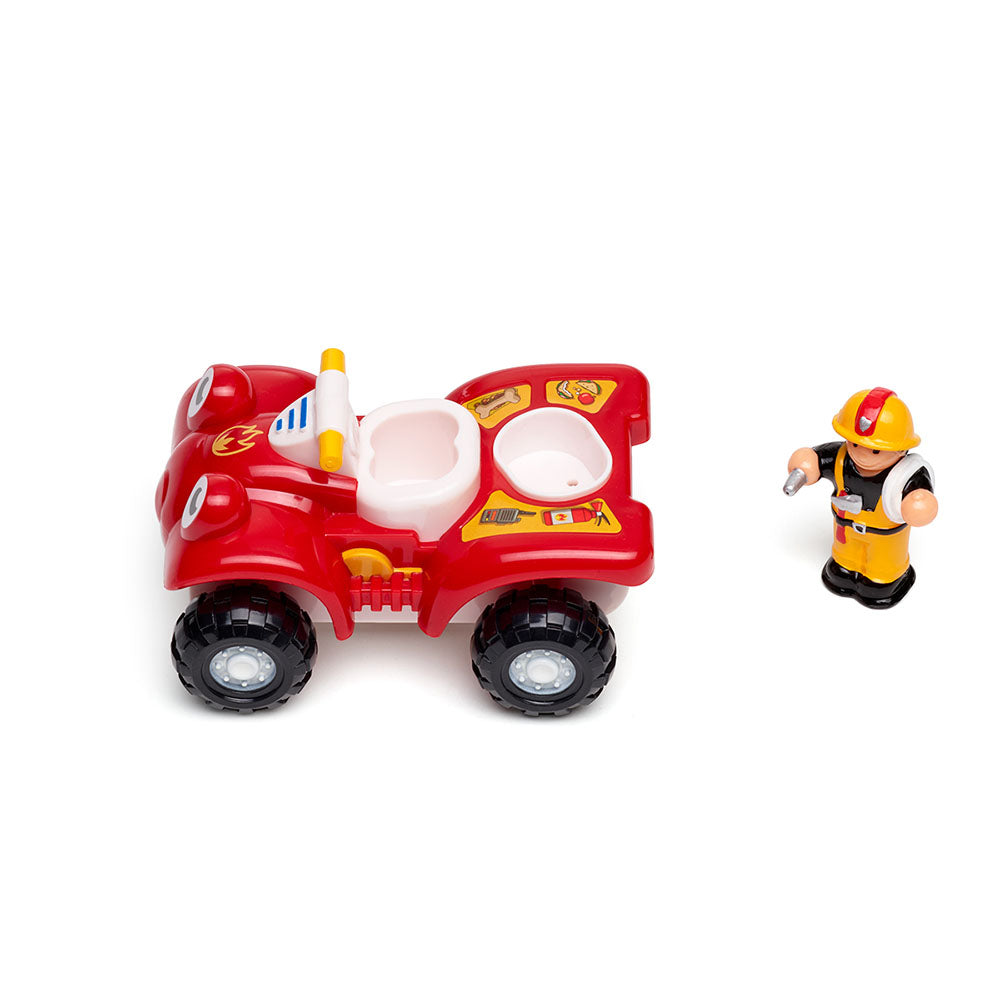 Jucarie pentru copii WOW Toys, ATV de pompieri, Fire Buggy Bertie