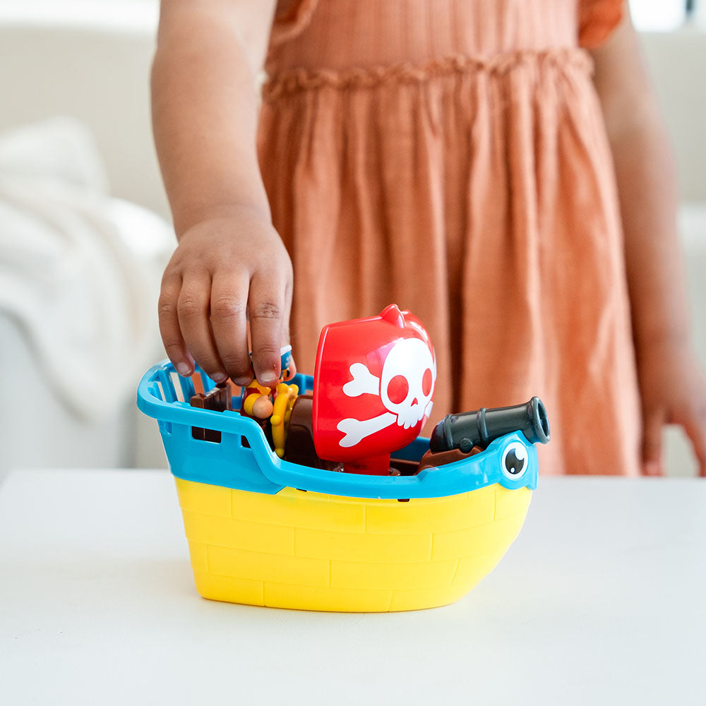 Jucarie de baie WOW Toys, Corabie de pirati, Pip the Pirate Ship