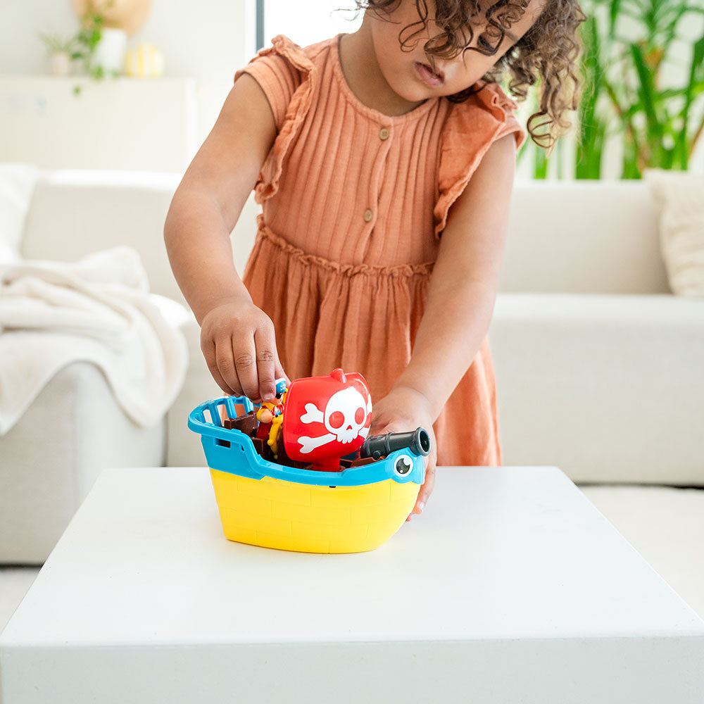 Jucarie de baie WOW Toys, Corabie de pirati, Pip the Pirate Ship