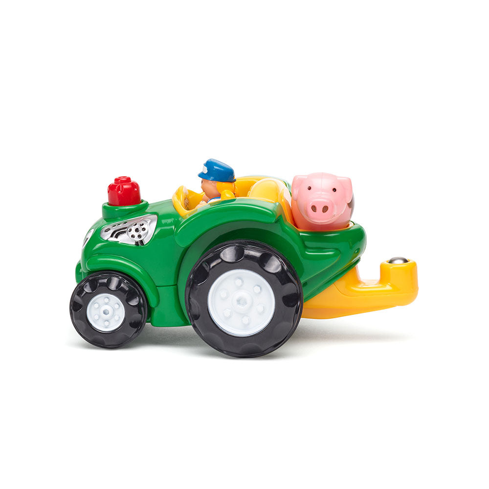 Jucarie pentru copii WOW Toys, Tractor cu remorca, Taylor's Tractor Ride