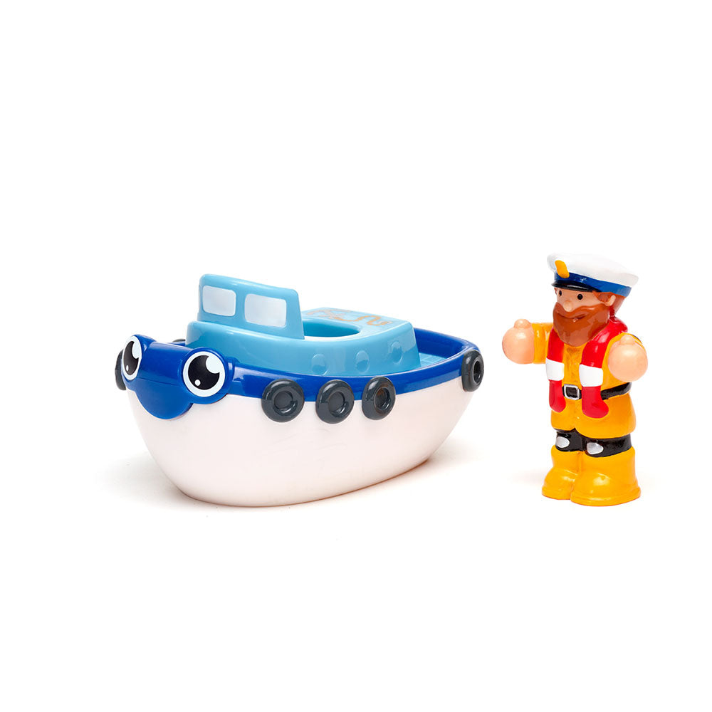 Jucarie de baie WOW Toys, Prima mea barca, My First WOW Tug Boat Tim
