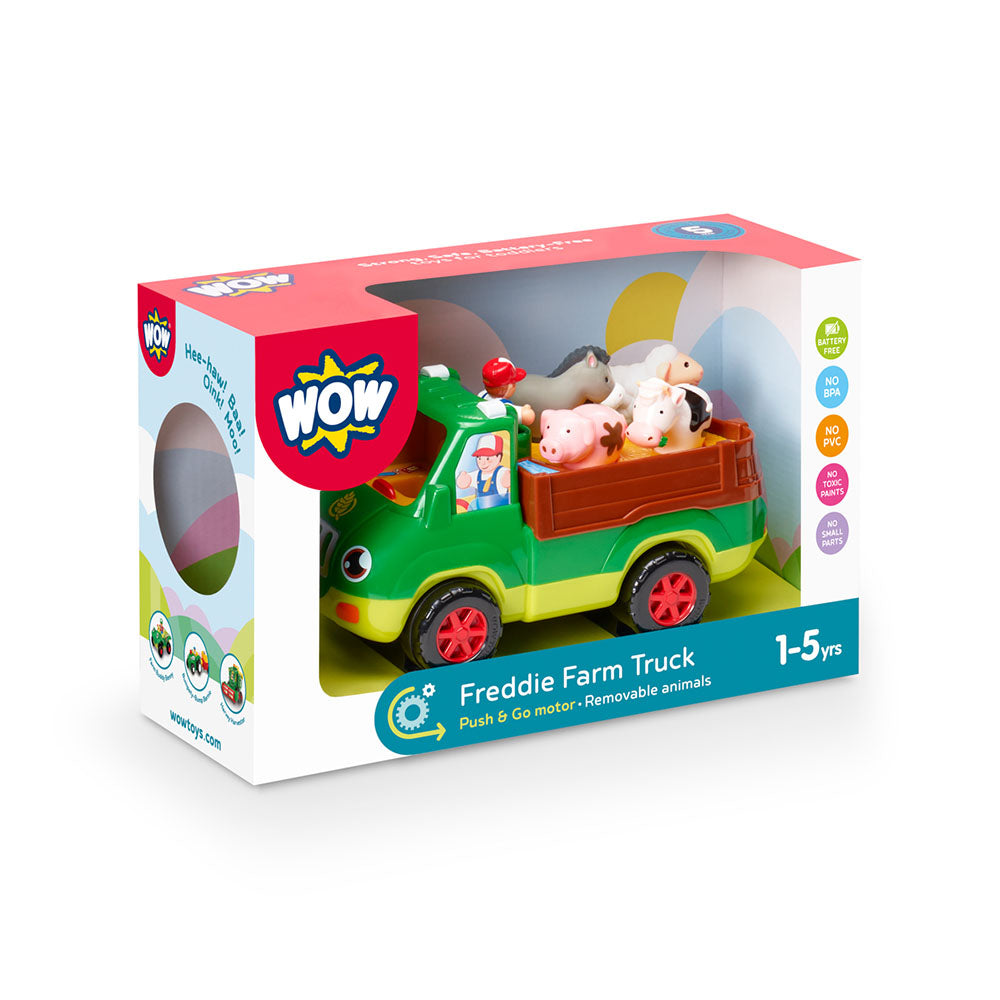 Jucarie pentru copii WOW Toys, Camion de ferma, Freddie Farm Truck