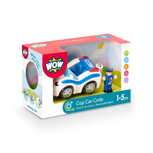Jucarie pentru copii WOW Toys, Masina de politie, Cop Car Cody
