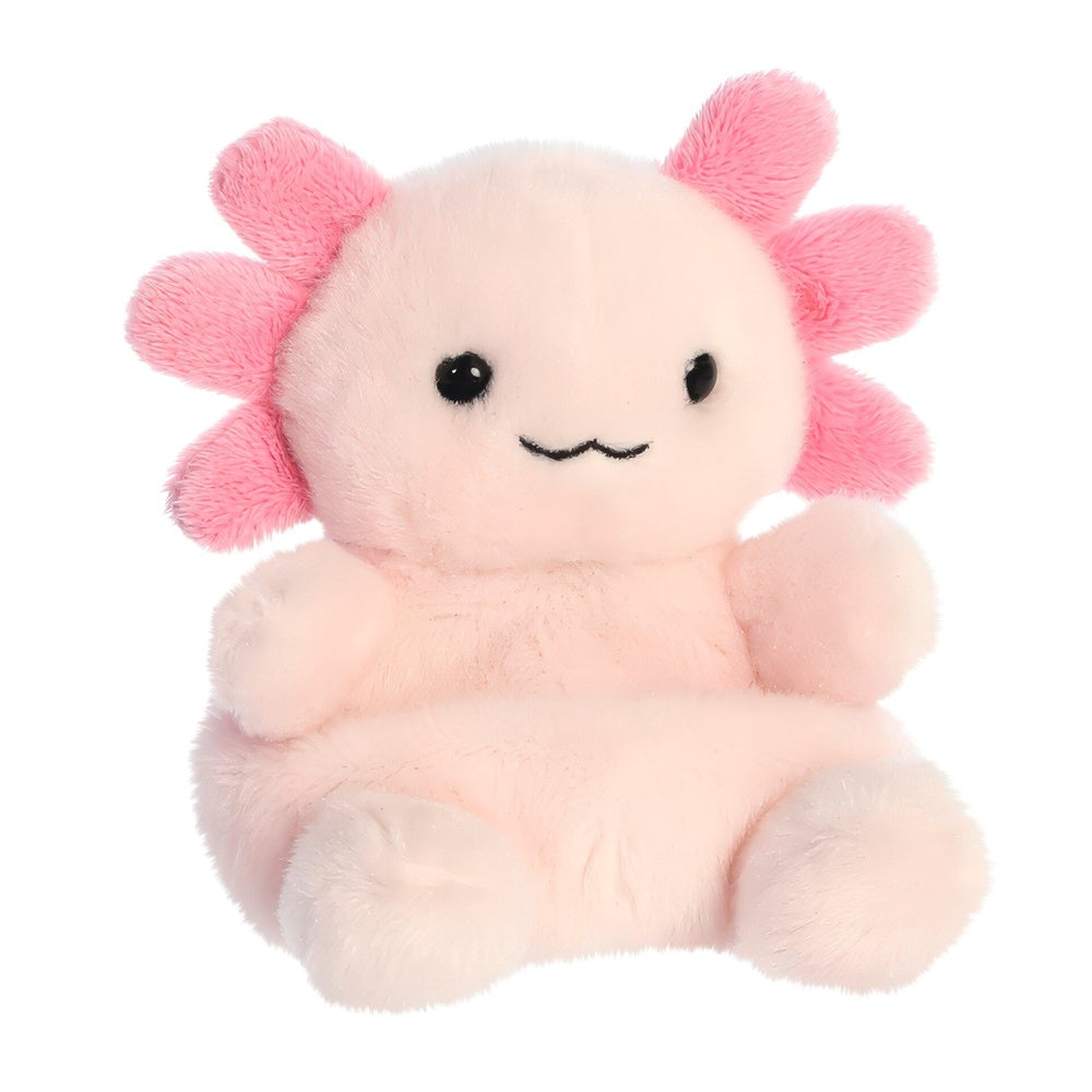 Aurora Palm Pals, jucarie de plus de tinut in palma, Axolotl roz, 13 cm