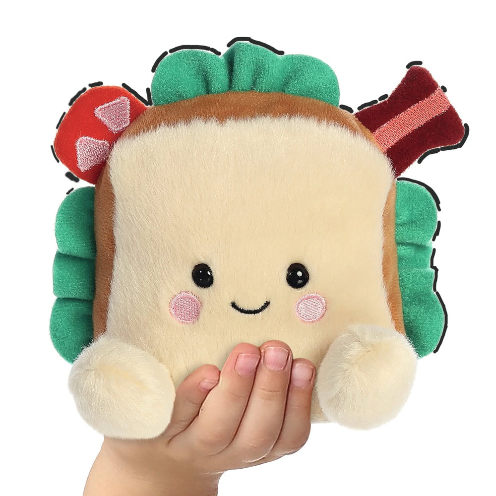 Aurora Palm Pals, jucarie de plus de tinut in palma, Sandwich, 13 cm
