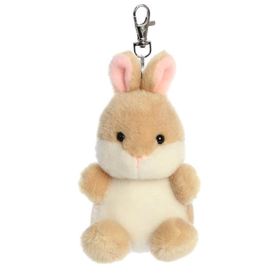 Aurora Palm Pals, jucarie de plus tip breloc, Iepuras, 10 cm