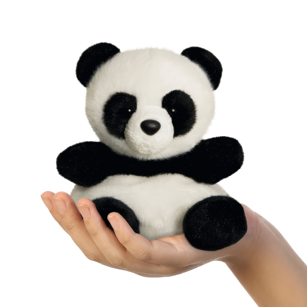 Aurora Palm Pals, jucarie de plus de tinut in palma, Urs panda, 13 cm
