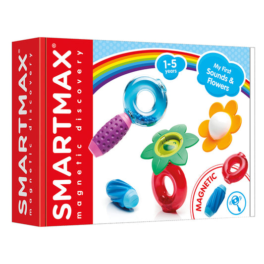 Joc magnetic Smart Max, My First Sounds & Flowers, Primele mele sunete si flori, 6 piese