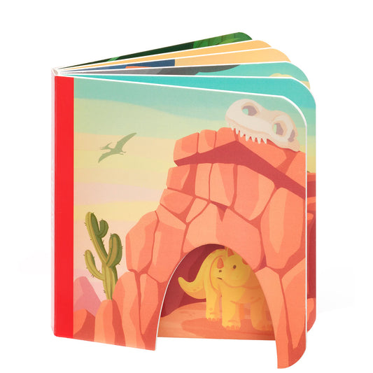 Joc magnetic Smart Max, My First Stories: Dino Friends, Carte cu povesti si dinozauri - 7 piese