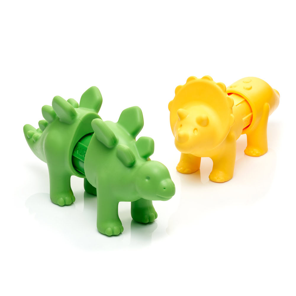 Joc magnetic Smart Max, My First Stories: Dino Friends, Carte cu povesti si dinozauri - 7 piese