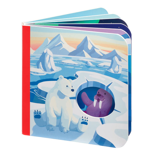 Joc magnetic Smart Max, My First Stories: Polar Friends, Carte cu povesti si animale polare - 7 piese