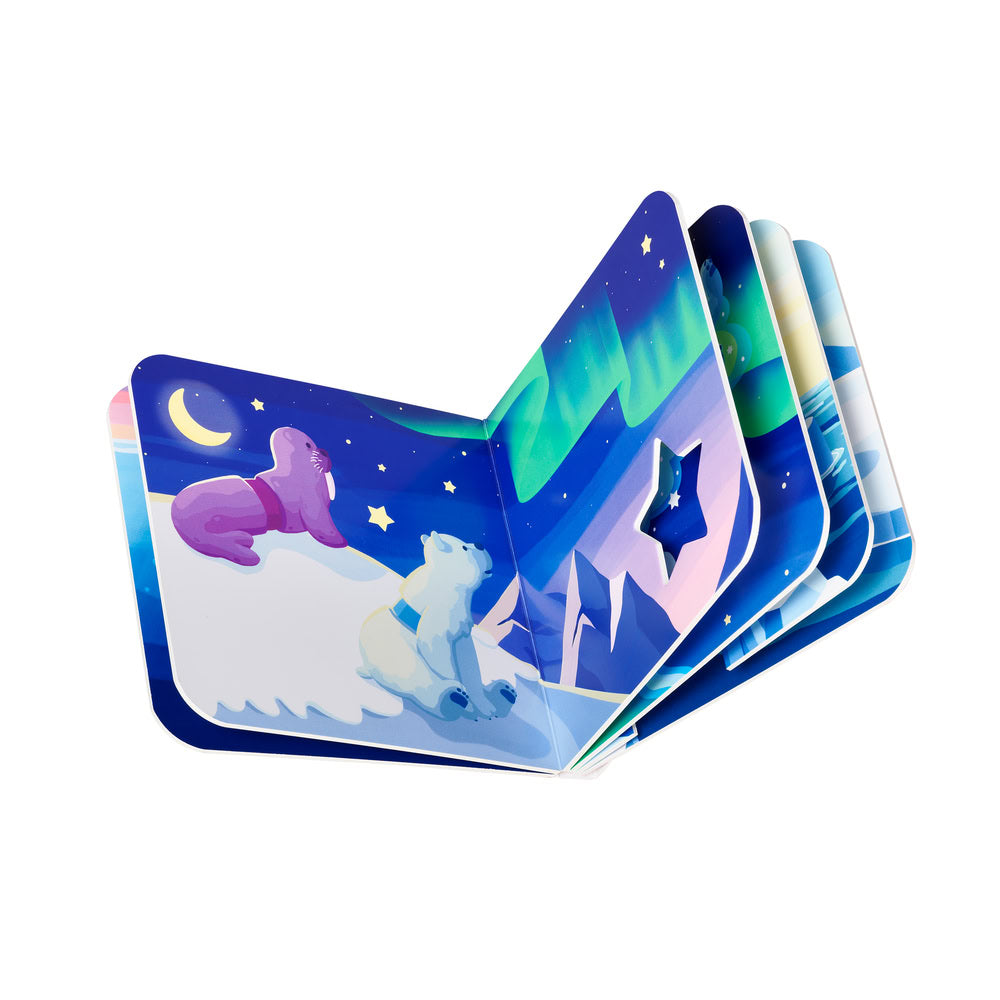 Joc magnetic Smart Max, My First Stories: Polar Friends, Carte cu povesti si animale polare - 7 piese
