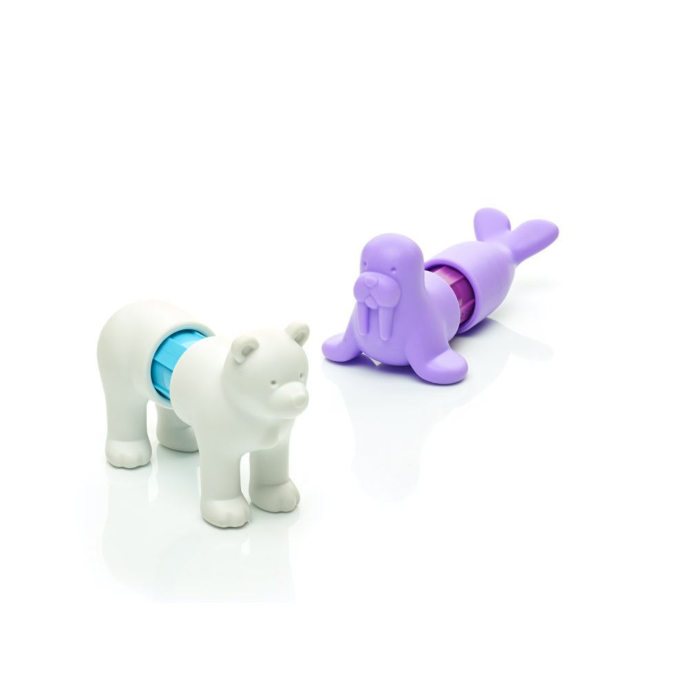 Joc magnetic Smart Max, My First Stories: Polar Friends, Carte cu povesti si animale polare - 7 piese