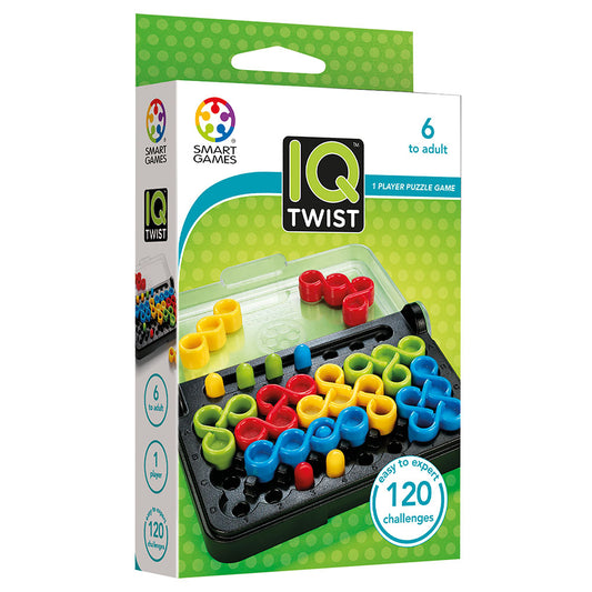 Smart Games - IQ Twist, joc de logica cu 120 de provocari, 6+ ani, editie internationala