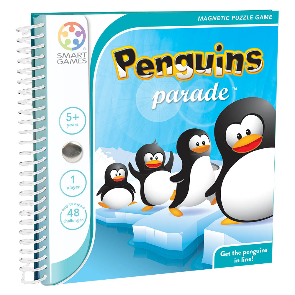 Smart Games - Penguins Parade, joc de logica cu 48 de provocari, 5+ ani, editie internationala