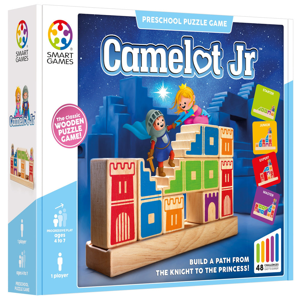 Smart Games - Camelot Jr., joc de logica cu 48 de provocari, 4+ ani, editie internationala