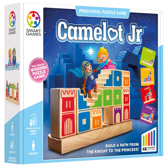Smart Games - Camelot Jr., joc de logica cu 48 de provocari, 4+ ani, editie internationala