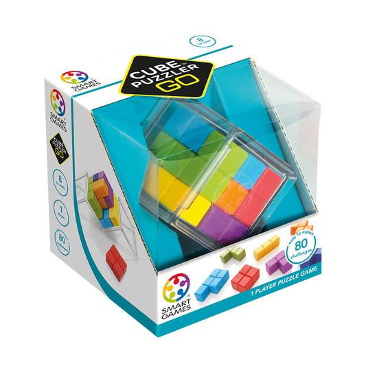 Smart Games - Cube Puzzler Go, joc de logica cu 80 de provocari, 8+ ani, editie internationala