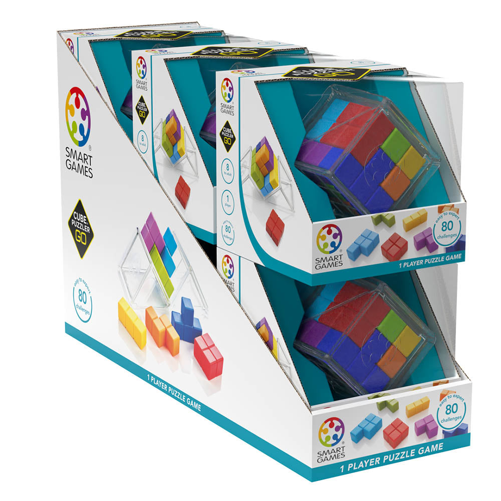 Smart Games - Cube Puzzler Go, joc de logica cu 80 de provocari, 8+ ani, editie internationala