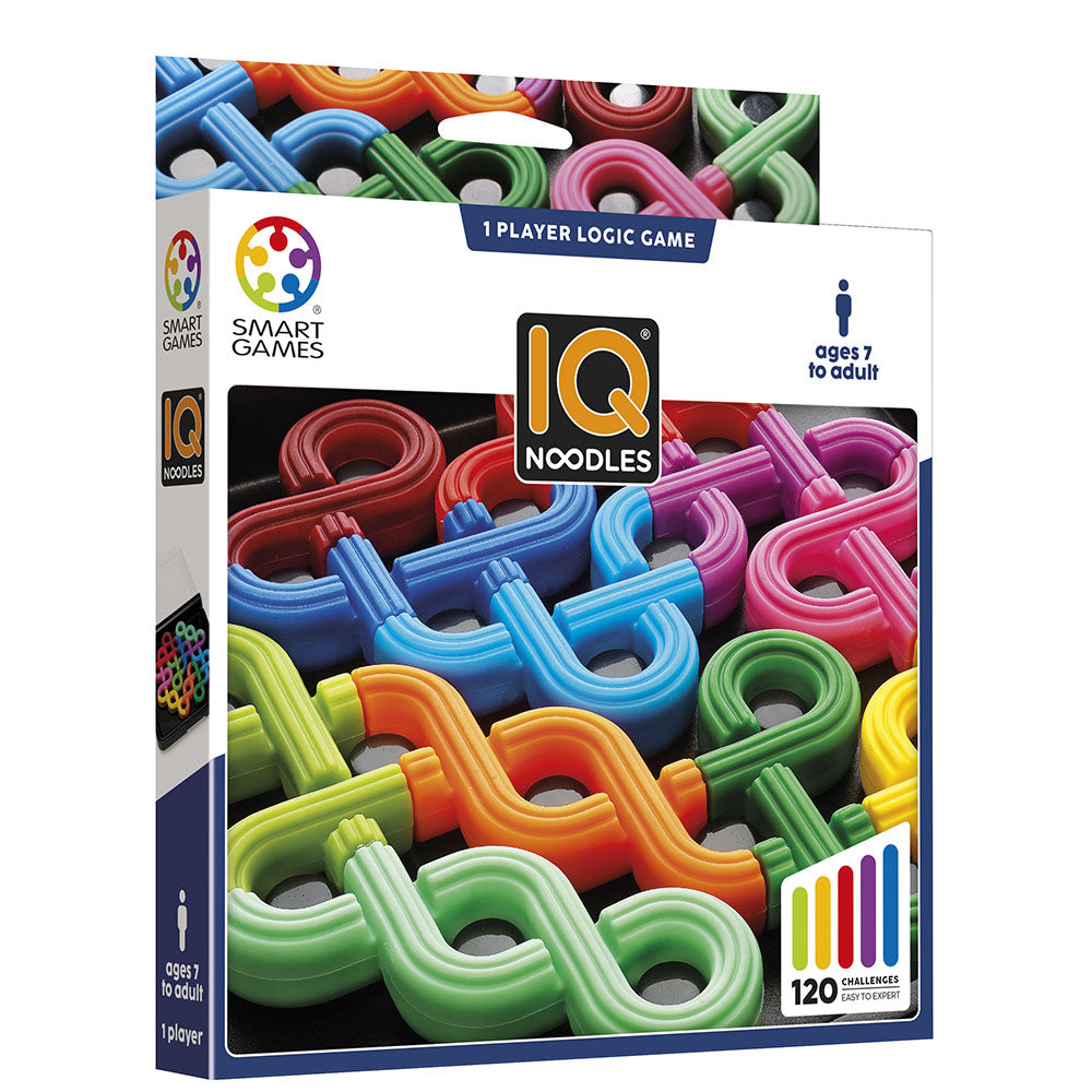 Smart Games - IQ Noodles, joc de logica cu 120 de provocari, 7+ ani, e ...