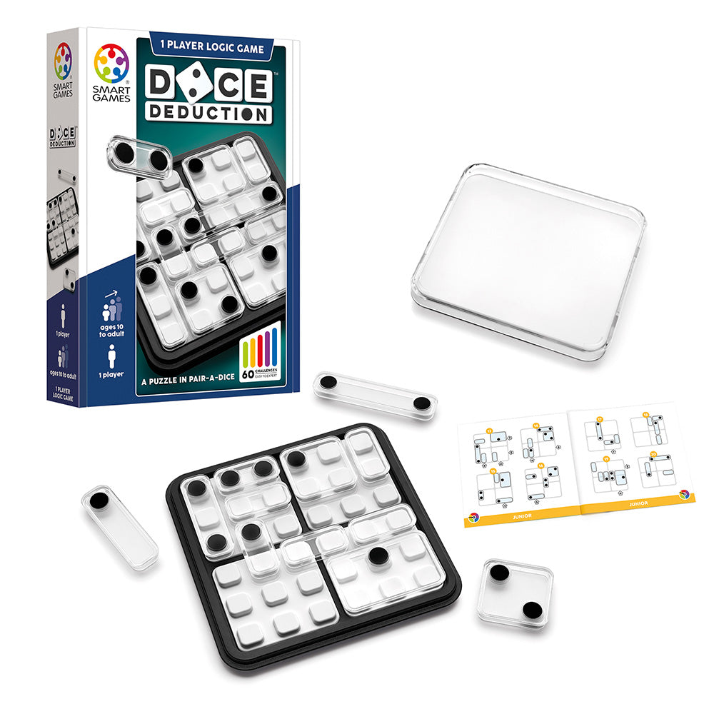 Smart Games - Dice Deduction, joc de logica cu 60 de provocari, 10+ ani, editie internationala