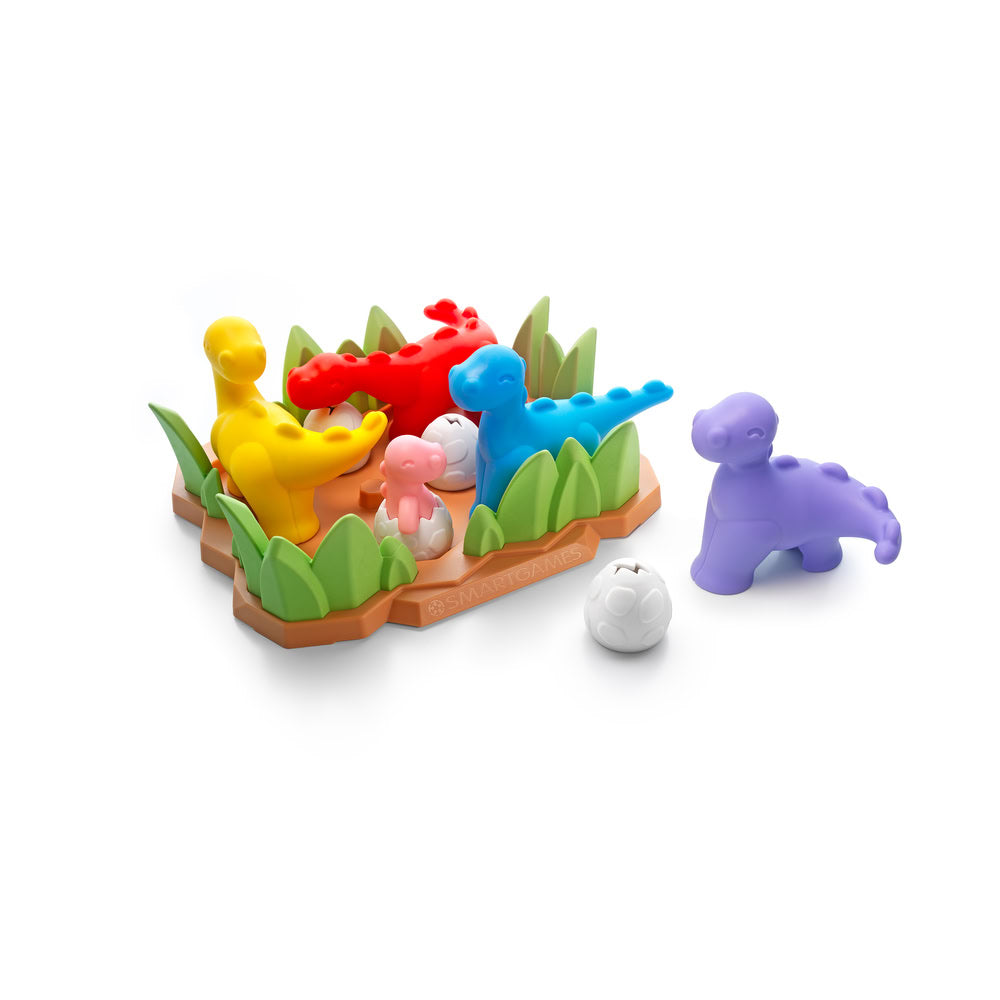 Smart Games - Tiptoe Dino, joc de logica cu 48 de provocari, 4+ ani, editie internationala