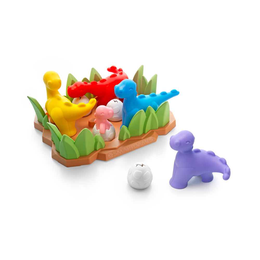 Smart Games - Tiptoe Dino, joc de logica cu 48 de provocari, 4+ ani, editie internationala