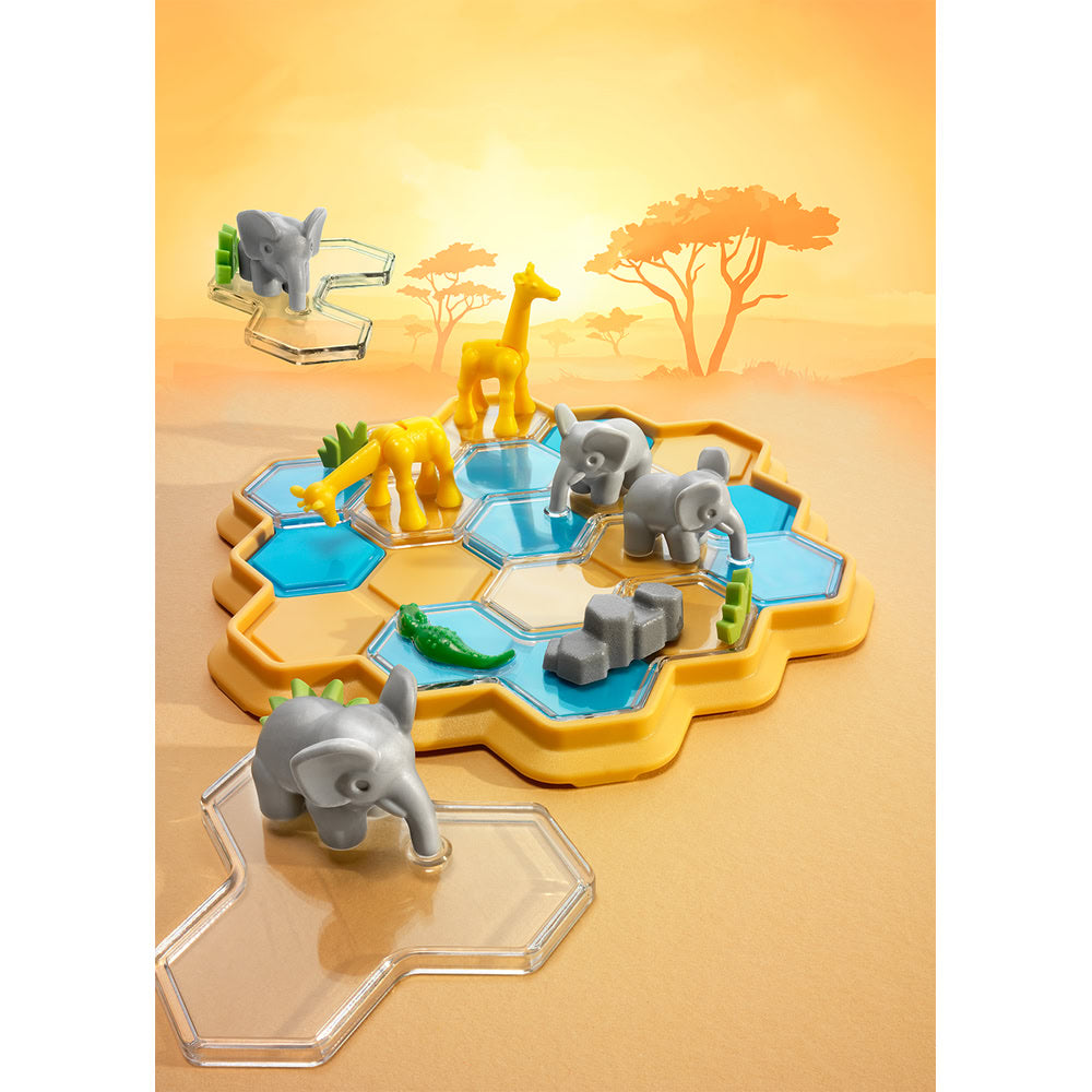 Smart Games - Croco Tiles, joc de logica cu 60 de provocari, 6+ ani, editie internationala