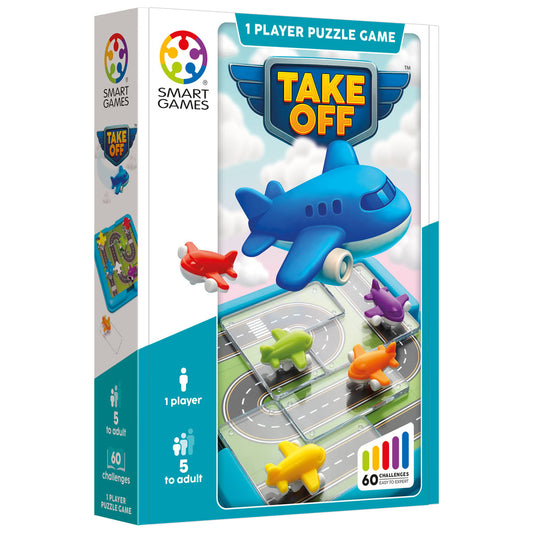 Smart Games - Take Off, joc de logica cu 60 de provocari, 5+ ani, editie internationala