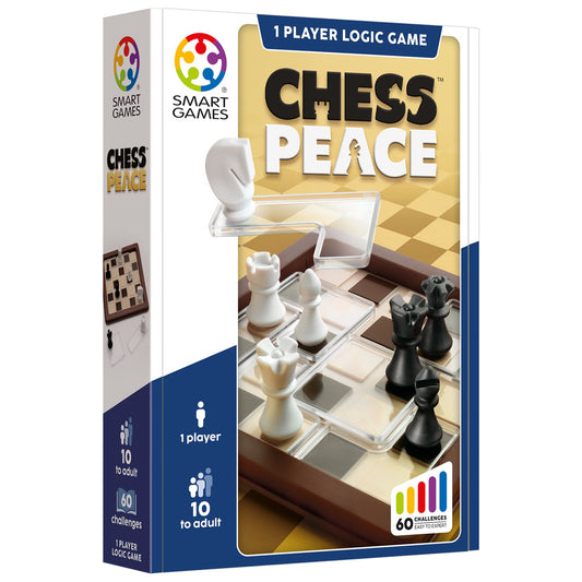 Smart Games - Chess Peace, joc de logica cu 60 de provocari, 10+ ani, editie internationala