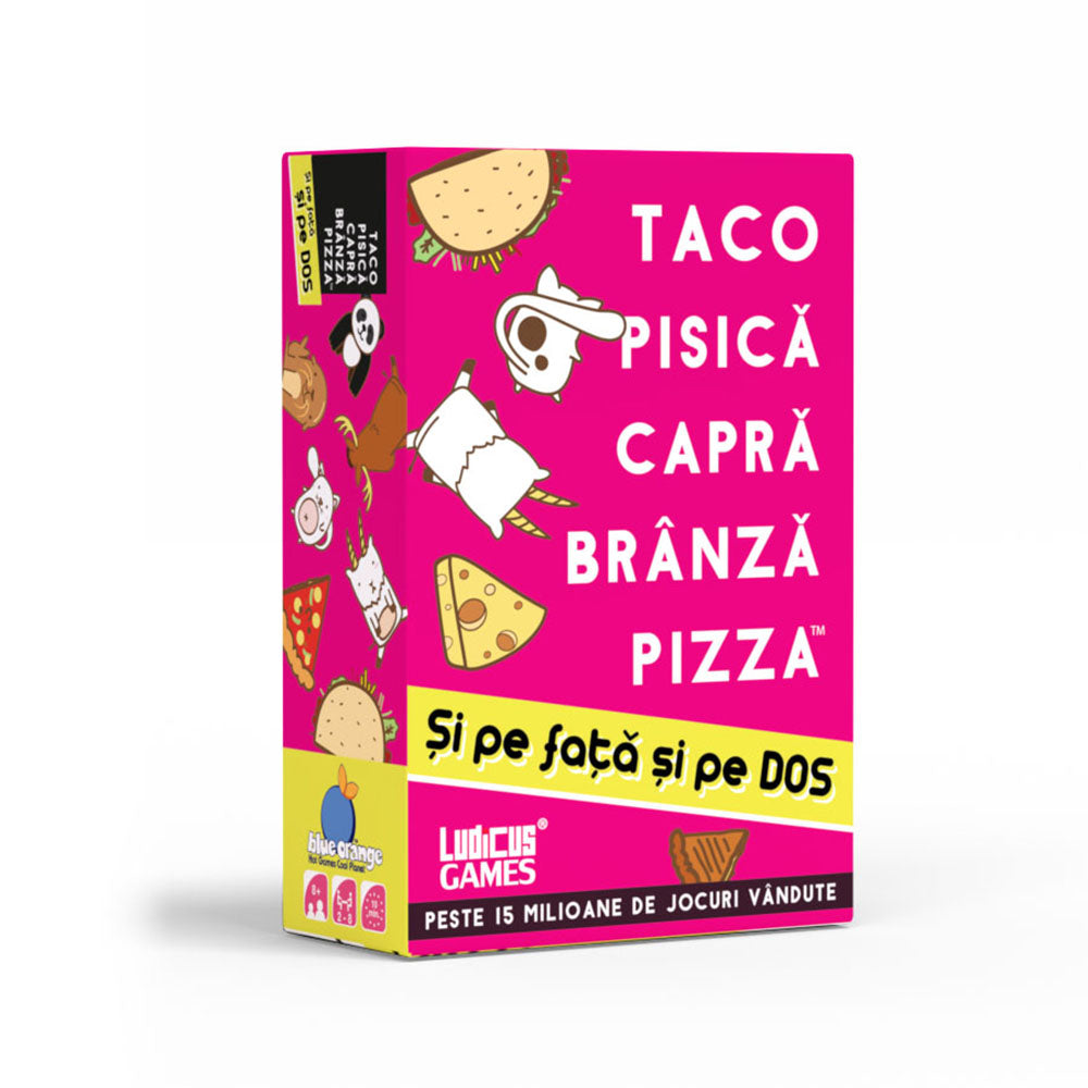 Taco Pisica Capra Branza Pizza - si pe fata si pe dos, joc de petrecere, lb. romana