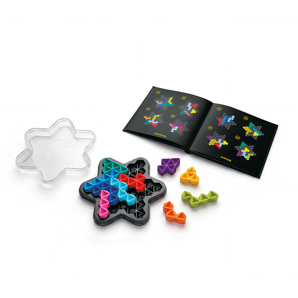 Smart Games - IQ Deluxe - Star, joc de logica cu 120 de provocari, 14+ ani, editie lb. Romana