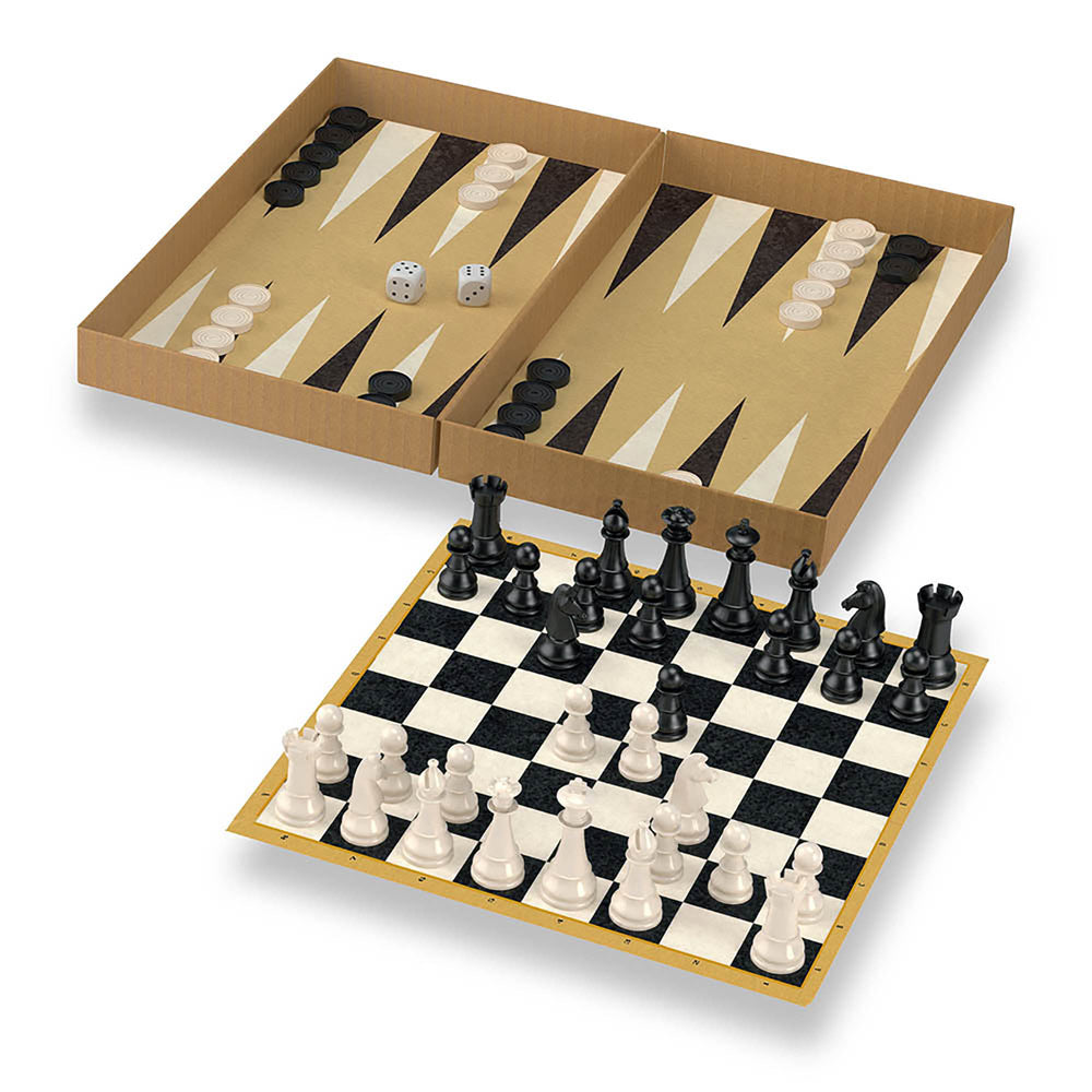 Joc Sah si Table, dimensiuni oficiale de concurs, rege 8.75 cm - TIKKA