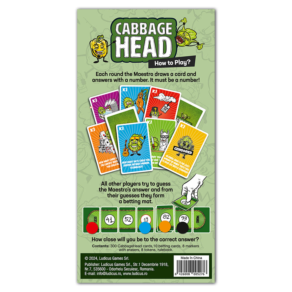 Cabbage Head, joc de petrecere pentru adulti