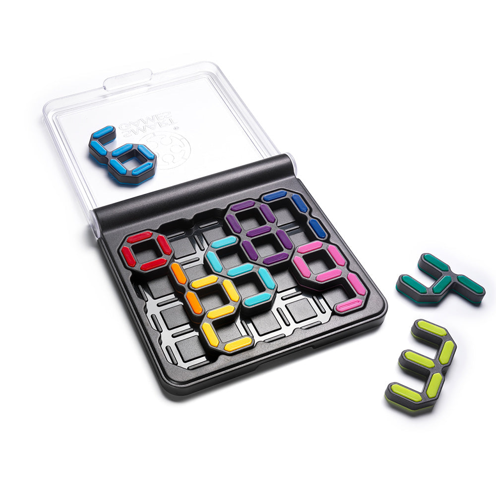 Smart Games - IQ Digits, joc de logica cu 120 de provocari, 7+ ani, editie lb. Romana