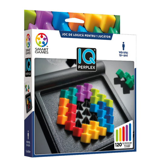 Smart Games - IQ Perplex, joc de logica cu 120 de provocari, 12+ ani, editie lb. Romana