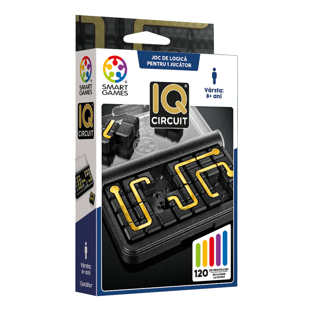 Smart Games - IQ Circuit, joc de logica cu 120 de provocari, 8+ ani, editie lb. Romana