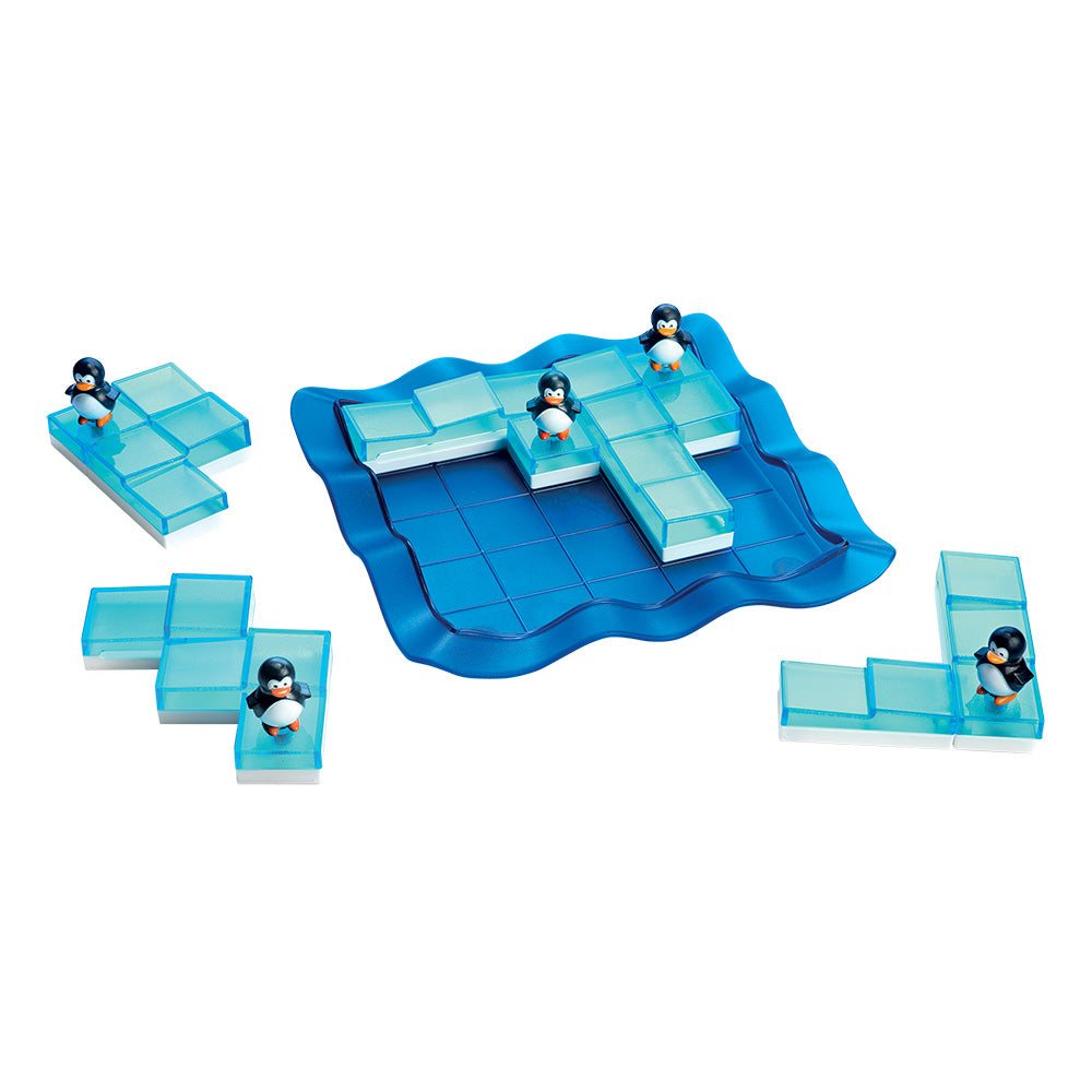 Smart Games - Penguins on Ice, joc de logica cu 100 de provocari, 6+ ani, editie lb. Romana